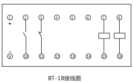 BT-1B/130同步檢查繼電器內(nèi)部接線及外引接線圖