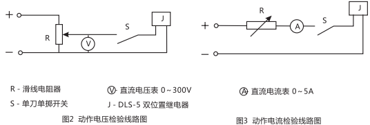 DLS-5/3雙位置繼電器檢驗(yàn)與調(diào)試線路圖